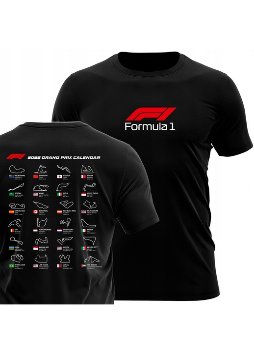 Tricou Premium Personalizat Cu Imprimeu, L, Rosu, Pentru Barbati, Formula 1, Material 100% Bumbac, Maneci Scurte, Confortabil, Oeko-Tex Standard 100, Ideal Ca Cadou, ALG-TS-708-L