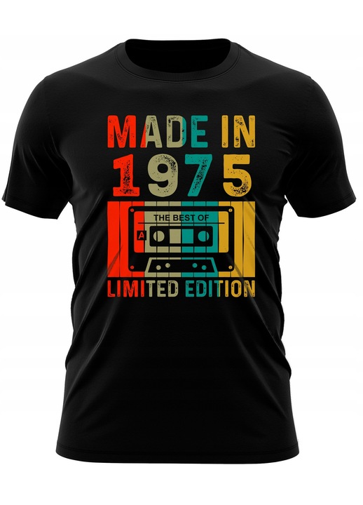 Tricou Premium Personalizat Cu Imprimeu, L, Multicolor, Pentru Barbati, Cadou Pentru 50 De Ani, Material 100% Bumbac, Maneci Scurte, Confortabil, Oeko-Tex Standard 100, Ideal Ca Cadou, ALG-TS-401-L