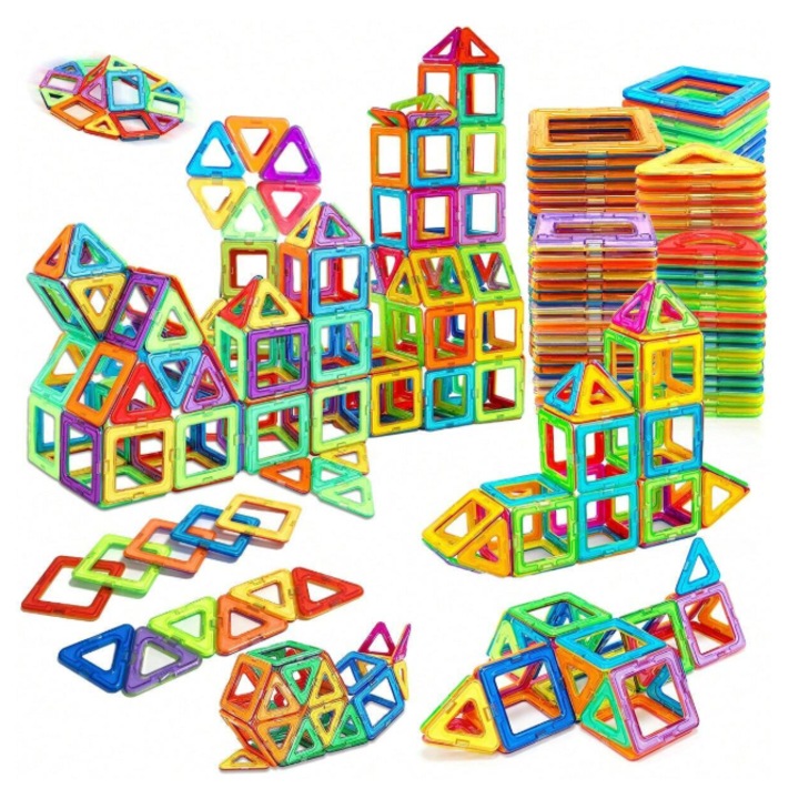Комплект от 45 магнитни строителни дъски VICTINY ®, Влезте във виртуалния свят, развийте уменията за конструиране и въображение