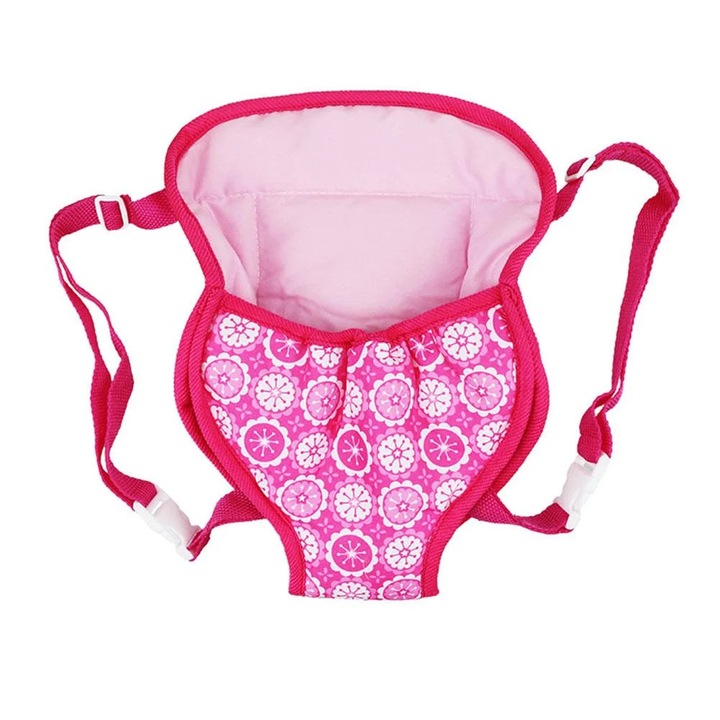 Rucsac port-papusi YANYXR 31x24cm, captuseala bumbac, pentru papusi 18 inch