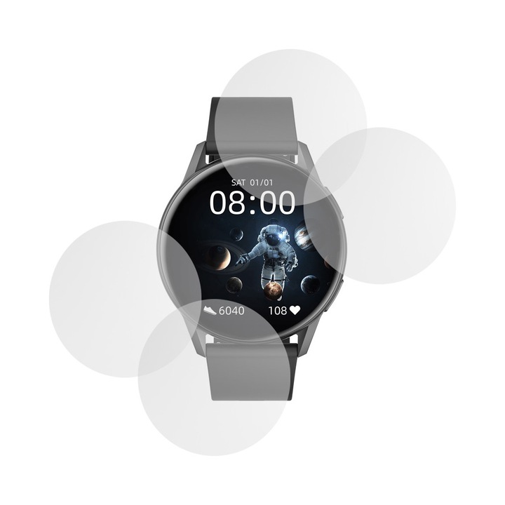 Set 4 x Folie compatibila cu Cubot W03, Mata InvisiFlex, Anti-Reflexii, Anti-Stralucire, Protectie ideala, Atingere fina, Proprietati regenerabile, Acoperire oleofoba, Tehnologie ULTRA HD