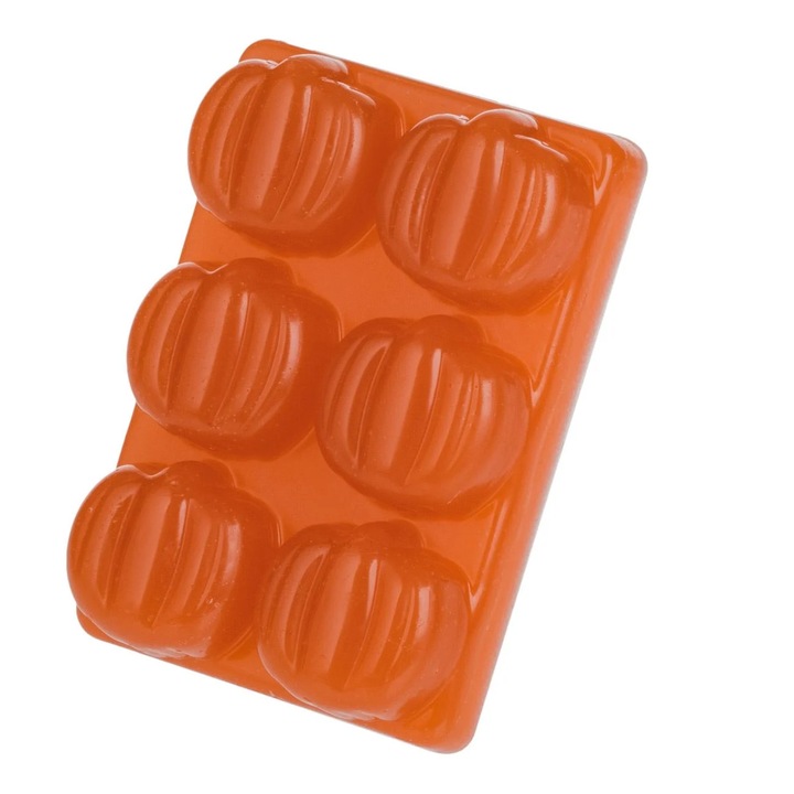 Восък се топи Хелоуин Тиквена подправка Ароматна свещ Портокалови кубчета тиква - 6 бр