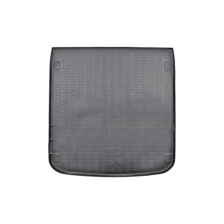 idealSTORE csomagtartószőnyeg Tálca, Kompatibilis Audi A4 B9 Avant Allroad Combi / Estate 2016->, Tálca forma 4,5 cm-es szegéllyel, Szagtalan anyag, Gumírozott műanyag, Rugalmas, Könnyen kezelhető, Tartós, Fekete