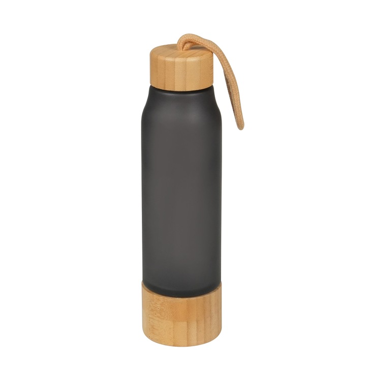 Бутилка Endless, боросиликатно стъкло, 480 ml, черна