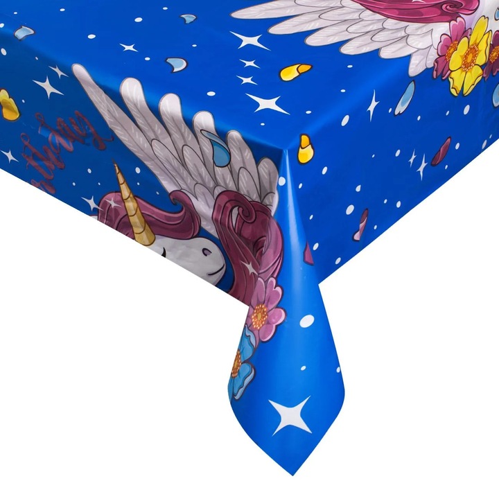 Unikornis műanyag terítő 180x120cm