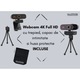 Madynik 4K Full HD уеб камера, Plug and Play, 360° въртене, 130° ъгъл, шумопотискащ микрофон, USB 2.0 кабел, статив, защитен капак и защитен калъф са включени