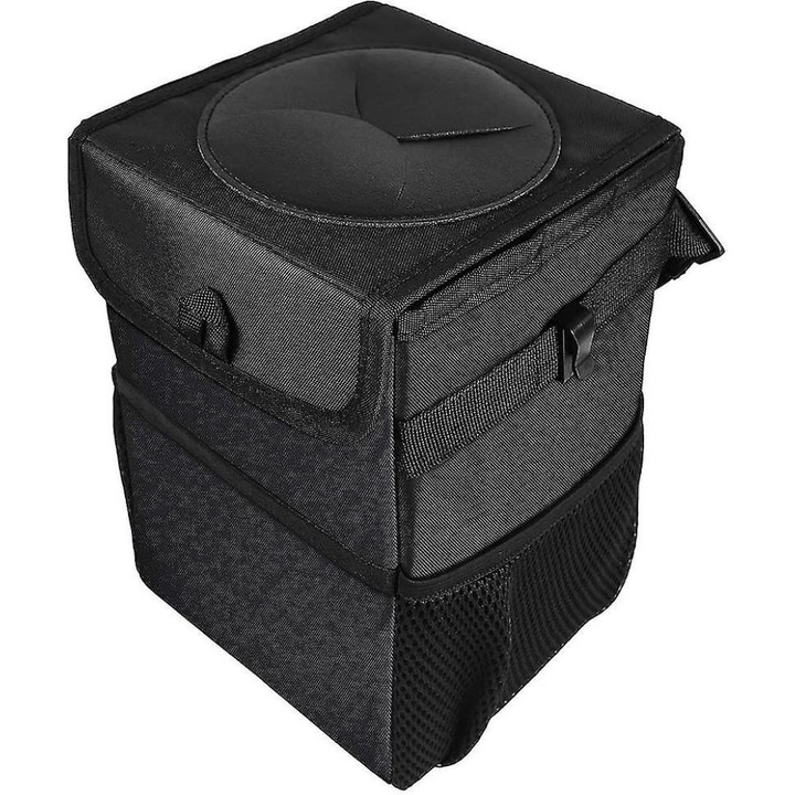 TNEAYWHE Vízálló Autós Rendszerező Állítható Csattal, Szemetes Hálós Zsebekkel, Összecsukható Kialakítás