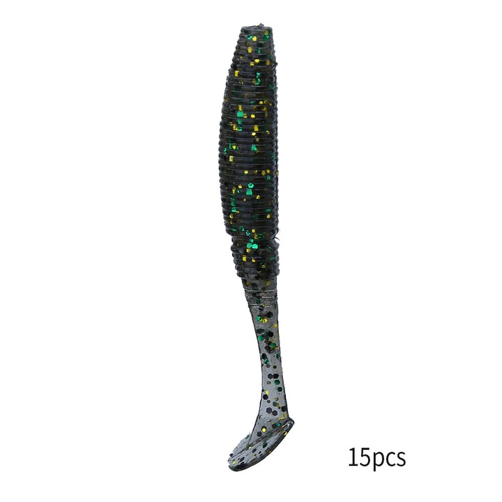 Enforose 15 db-os műcsali szett, 50 mm, vonzó színek, T-farok