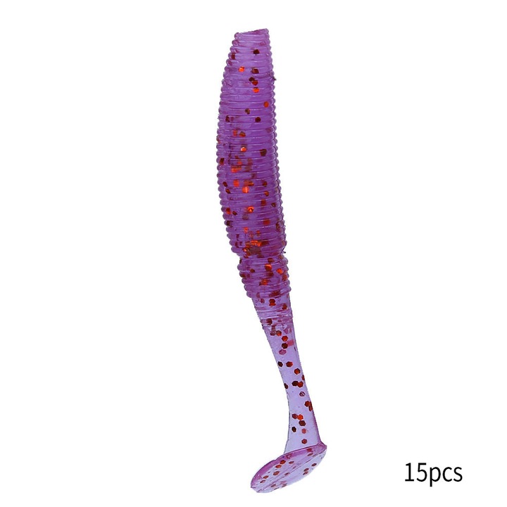 Enforose 15 darabos műcsali készlet, 50mm, vonzó színek, T-farok