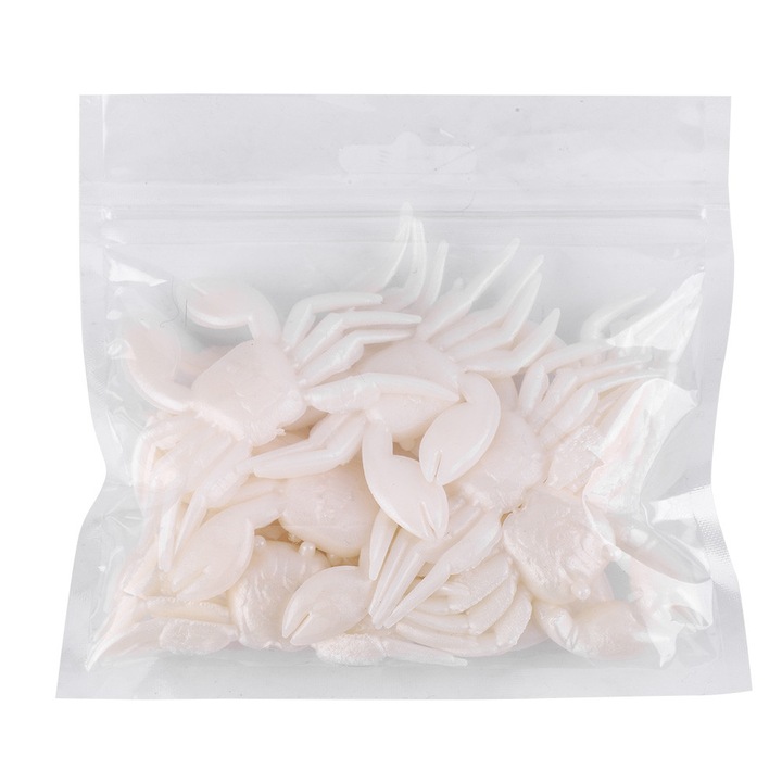 10 db puha rák mesterséges csali készlet, Enforose, tartós, valósághű megjelenés, 8x5cm