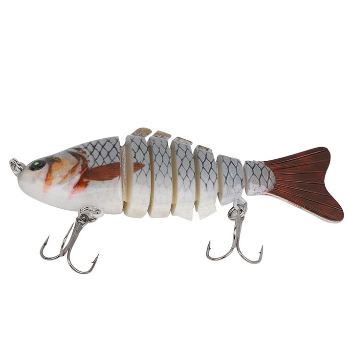 Enforose műcsali, 10 cm, többízületes kialakítás, többszínű, édesvízi és sós vízi halakhoz