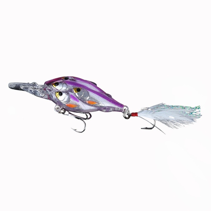 Horgászcsali, Enforose, 6,7cm, lila