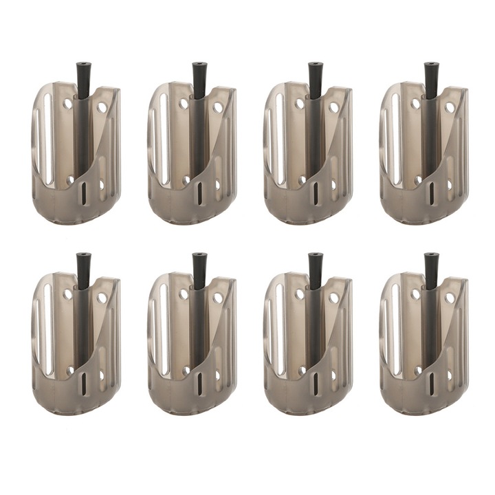 Set 8 alimentatoare de pescuit din plastic PE, Enforose, portabile, cu greutate integrata