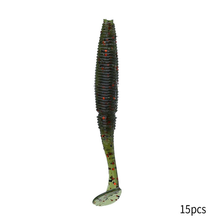 Enforose műcsali, 15 darab, 50mm, vonzó színek, T-farok