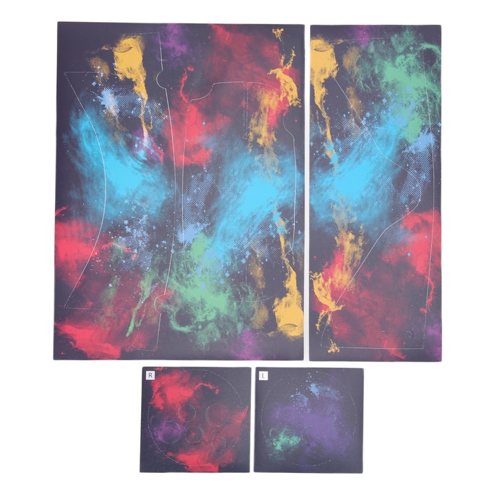 Set 4 Stickere PVC pentru Ochelari VR, Enforose, design simplu, protectie impotriva zgarieturilor, multicolor, 30g