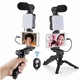 Kit Vlogging Profesional pentru filmari video Youtube, TikTok, Lampa LED, Microfon, Compatibil cu aparat foto/smartphone