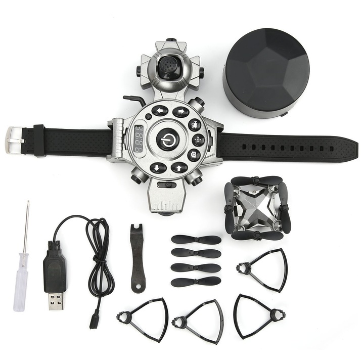 Мини сгъваем квадрокоптер, Wifi надморска височина, RC дрон, без глава с контролер