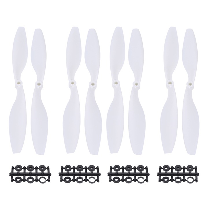 4 perechi/set CW CCW 1045 Accesorii elice pentru avioane RC Quadcopter alb