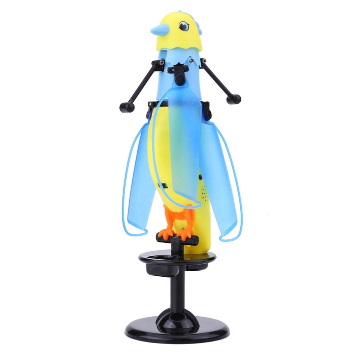 Летяща играчка с птица, Enforose, USB, 2 цвята LED, 15.5x5см