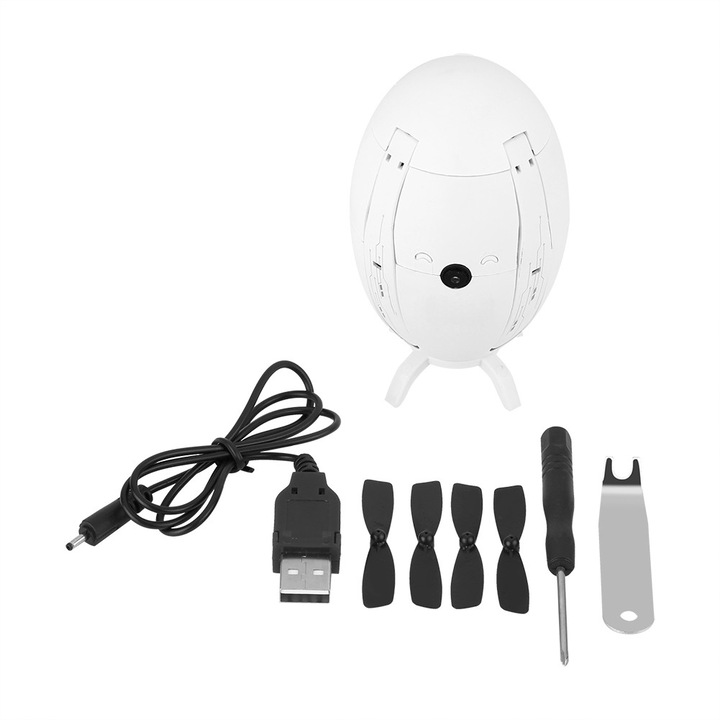 Сгъваем дрон с яйца RC Quadcopter Wifi FPV играчка с дистанционно управление за поддържане на надморска височина с бяла камера