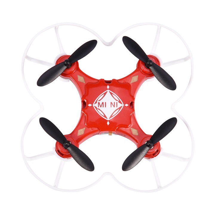 Quadcopter Drona Jucarie O singura tasta Retur Mod fara cap (rosu) Mini 2,4 Ghz Telecomanda