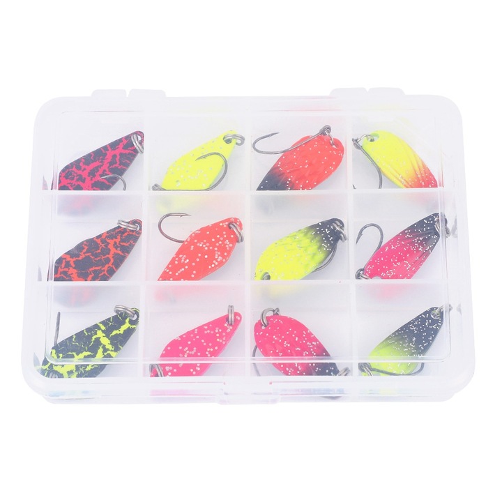 Enforose műcsali készlet, 12 darab, többszínű