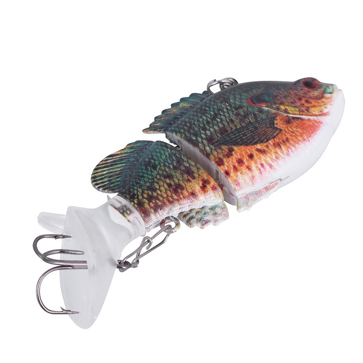 Enforose Crankbait csali, 3D szem design, tagolt test, 7.5cm, 22g, többszínű