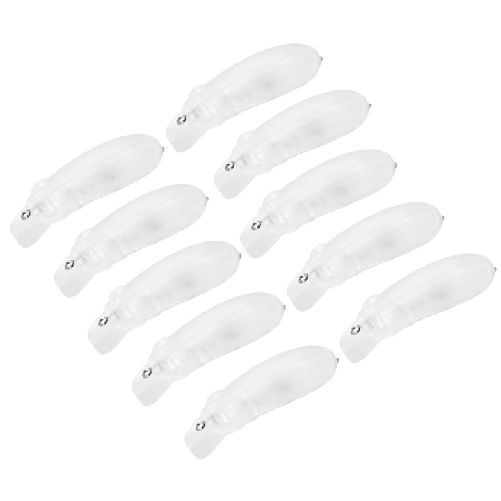 10 db átlátszó műcsali készlet, minnow dizájn, 6x1.7cm