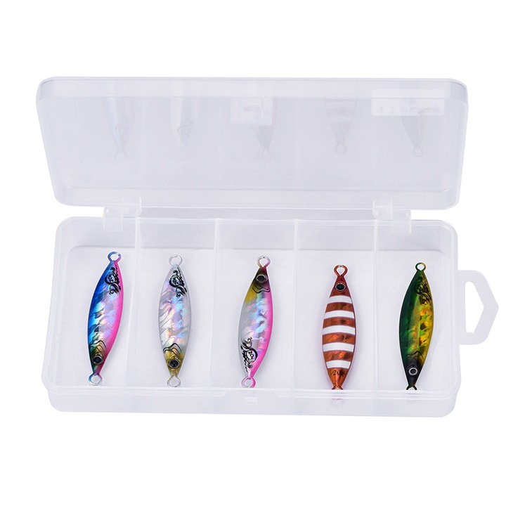 Fém horgászcsali készlet, Enforose, 5 darab, 20g/40g, színes, 7cm/9cm