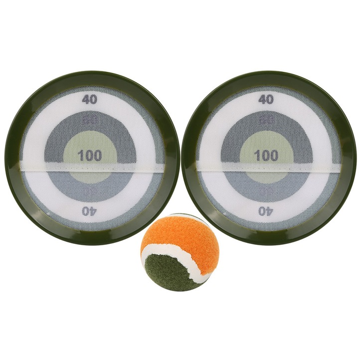 Комплект лепкави ракети Enforose, армейско зелено, 19.2x19.2см, с лепкава топка