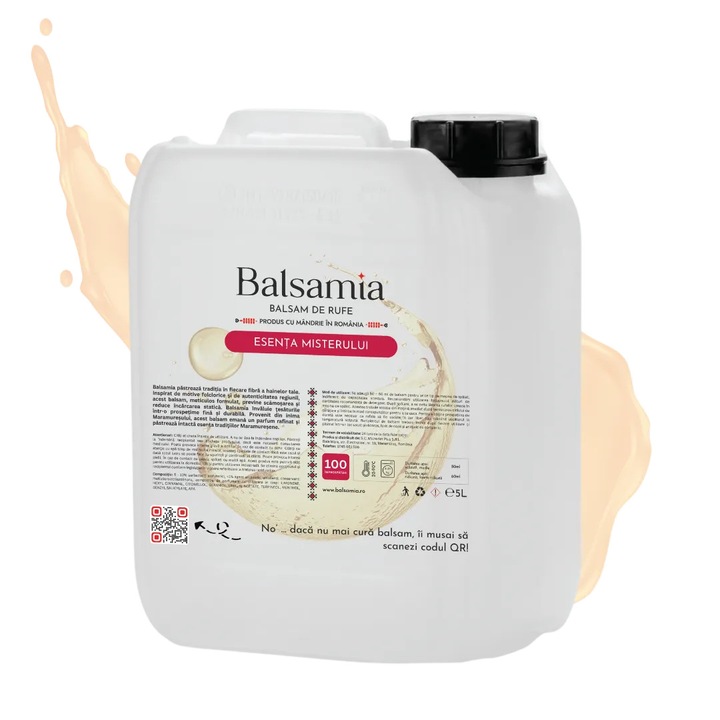 Balsam de rufe Balsamia, Esenta misterului, 5L, 100 spalari