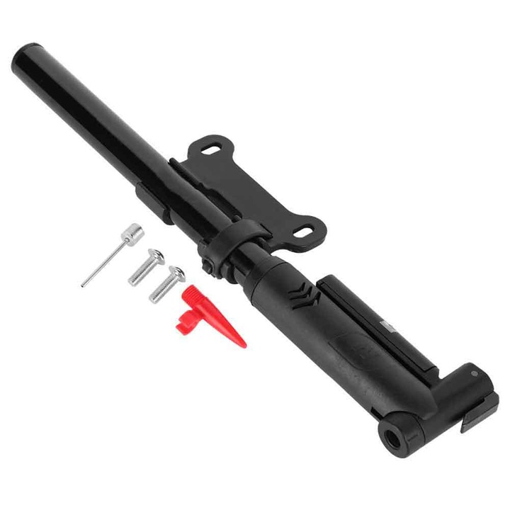 Pompa de aer multifunctionala in aer liber din aliaj de aluminiu, (negru)