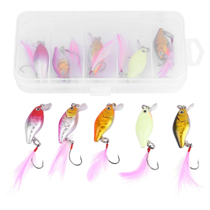 Enforose 5 darabos műcsali készlet, 3.5cm, tollas