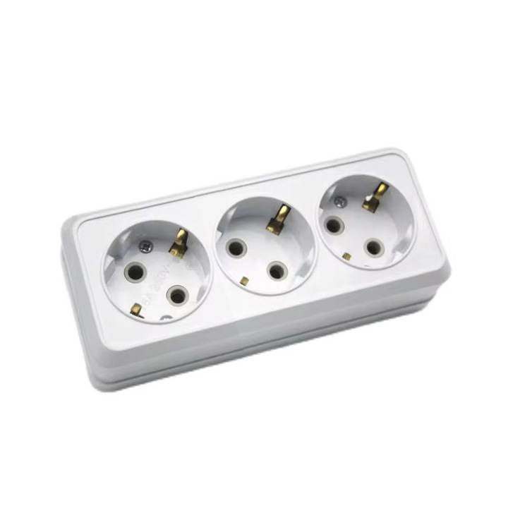 Prelungitor fara fir, alb, 3 prize