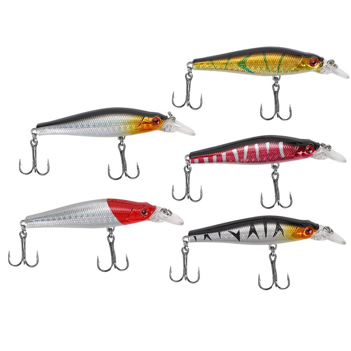 Enforose műcsali készlet, 5 db, műanyag, 9 cm