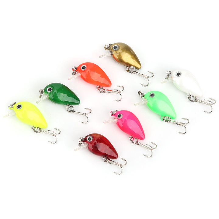 Enforose műcsali, 8 darabos készlet, bionikus design, élénk színek, 3cm