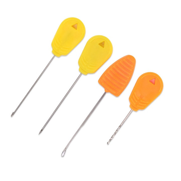 Set 4 bucati ace de pescuit Enforose, inox/plastic, 8.5cm, 8.7cm, 6cm