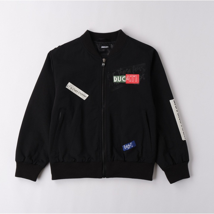 Ducati, Geaca baieti cu imprimeu text Ducati, Negru