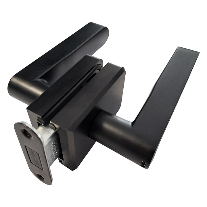 Incuietoare SMART magnetica pentru usa de sticla cu profil perimetral (maner amprenta), MAG/S02 B, negru