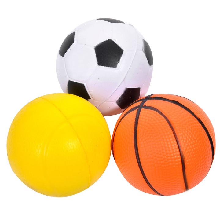 Mingi de Plastic Anti Stress Ø6cm - 3buc