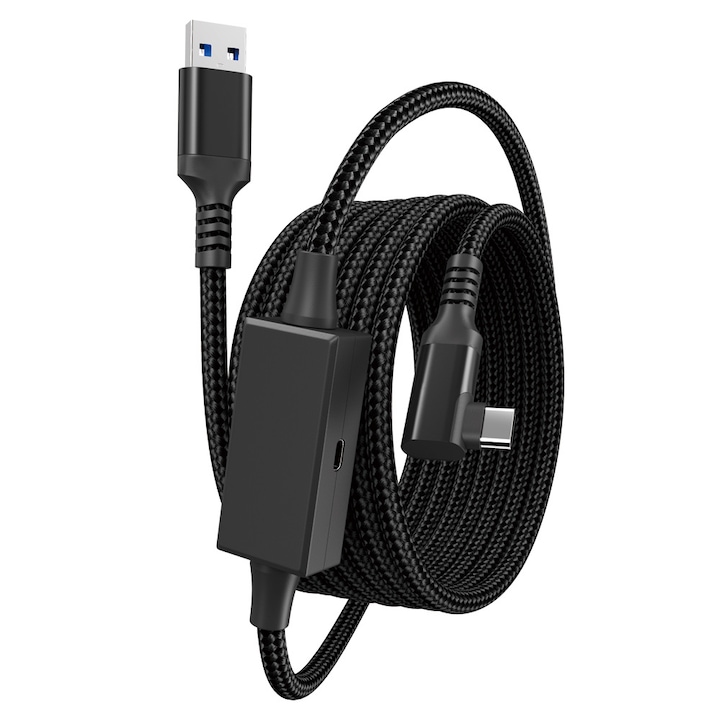 Cablu VR LYCENXI 16ft USB 3.0, pentru Oculus Quest 2/3, incarcare rapida, tehnologie cu fir
