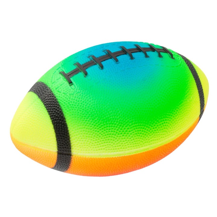Minge din Plastic Rugby Colorata pentru Plaja 23cm