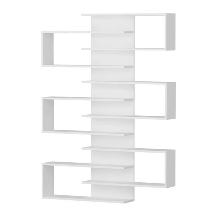 Raft Lotus, PAL melaminat, 75x162x22 cm, alb