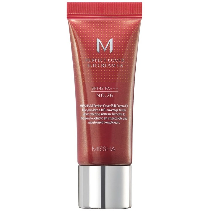 MISSHA BB Cream SPF42 acoperire ridicata 20 ml, nr 26
