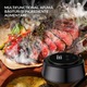 Set Electric PLEMORY® pentru Afumat Bauturi, Afumator Whisky/Cocktailuri Plus 6 Tipuri de Aschii de Lemn si Accesorii Intretinere, Smoker Fara Expunere la Flacara, Electronic, Siguranta in Momentul Utilizarii, Afumare Mancaruri, Reincarcabil, Tip-C, Negru