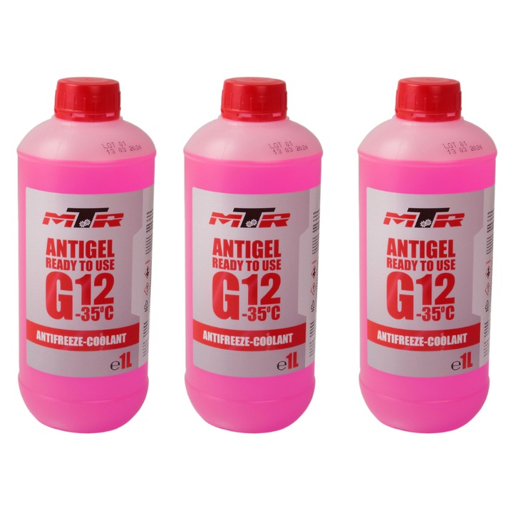 Pachet 3 l Antigel G12 (-35°C) MTR