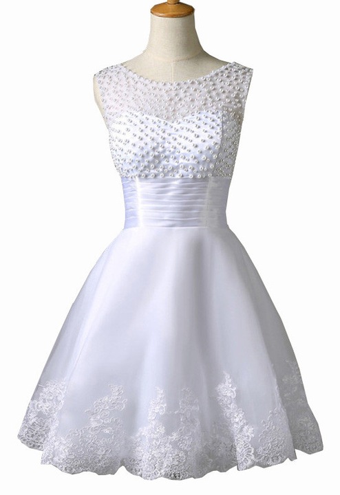 Fehér ruha gyöngyökkel Sherri 38