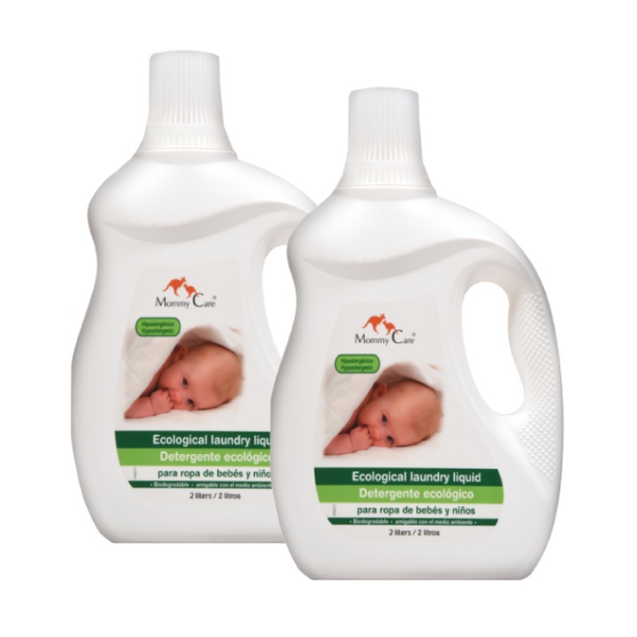 Detergent de rufe lichid ecologic, hipoalergenic, Mommy Care, 2 x 2L