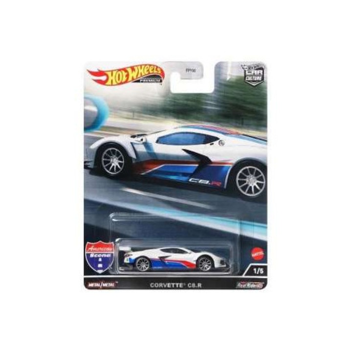 Corvette C8-R American Roads modellautó, 1:64 Hotwheels