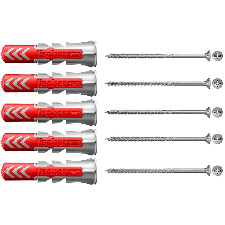 Dibluri cu surub Fischer DuoPower 10x50, PowerFast II PZ3 6 x 70 mm 5 BUC